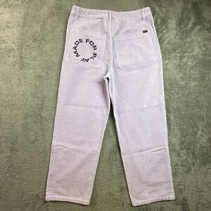 Paterson MADE FOR PLAY Corduroy Jeans Relaxed 32x27 Womens Lilac Purple 100% Cot